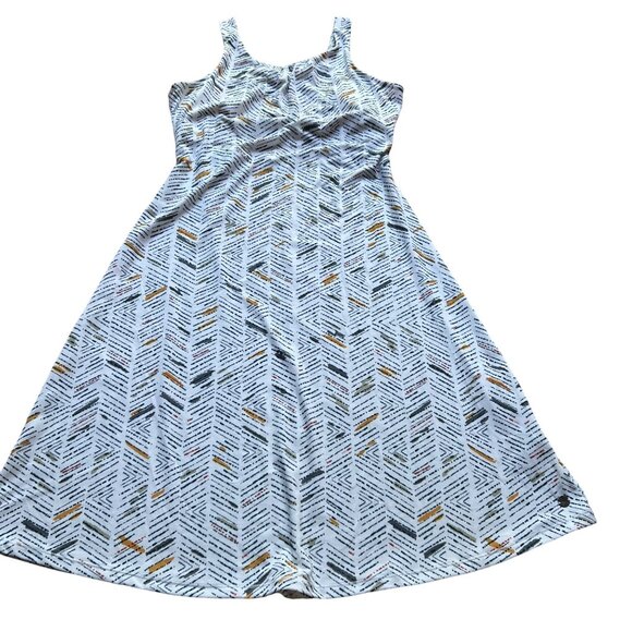 Prana Size M Skypath Sleeveless Shelf Bra Open Back Active Athleisure Sun Dress - Picture 2 of 16